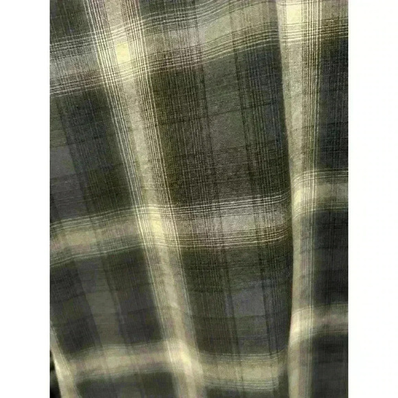 Ariat Pro Series Mens Shirt M Gray White Ventilated Arm Pits Plaid Button Down - Picture 3 of 7